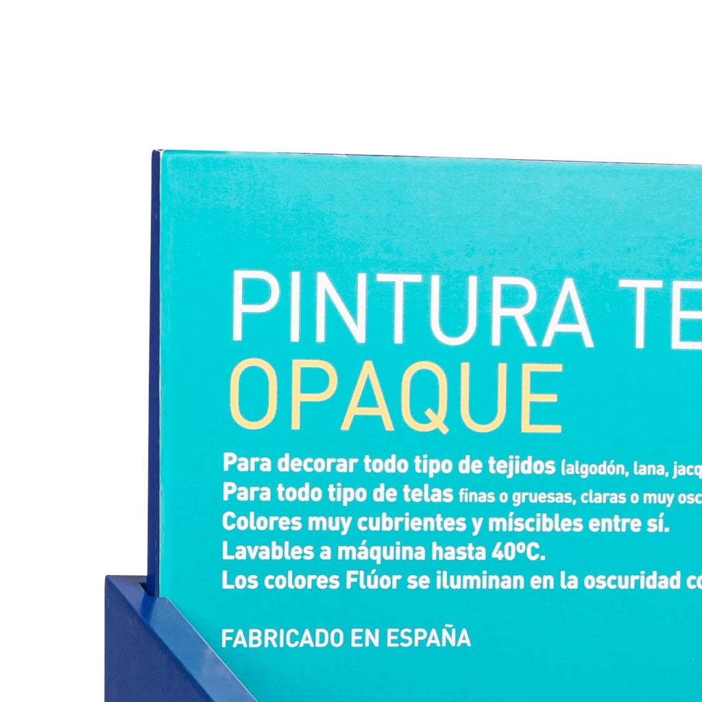 Expositor sobremesa botes de pintura