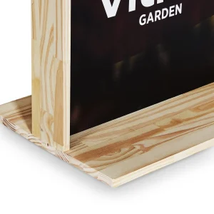 Expositor de madera natural personalizable - Artesanias Oviedo