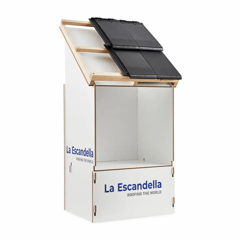 Expositor desmontable para tejas - Artesanias Oviedo
